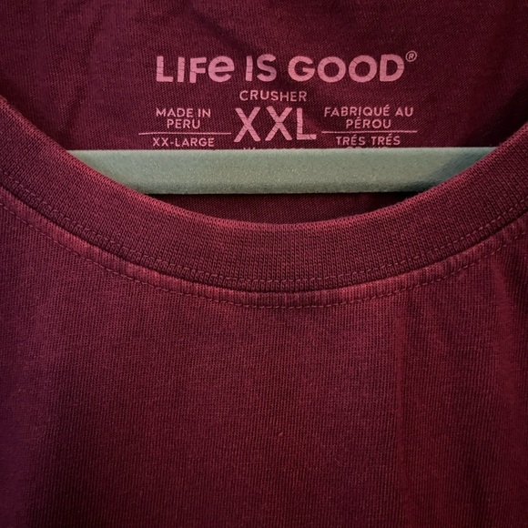 Trio of Life Is Good Women’s Crusher Graphic Tees w/Raw Hem Edges 100% Cotton - Picture 14 of 15